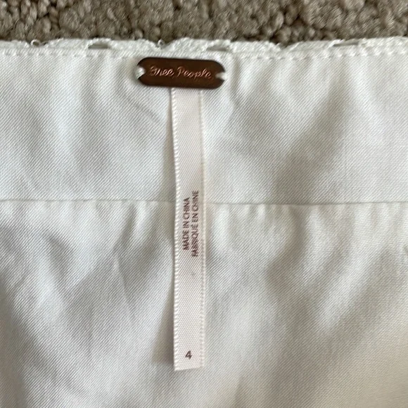 White Lace Free People Mini Skirt - Picture 2 of 5